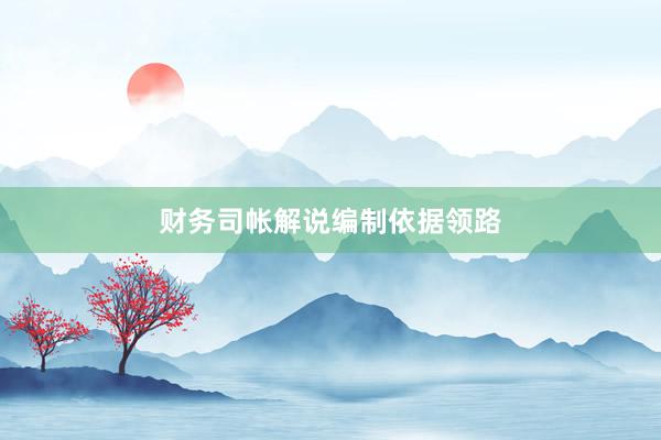 财务司帐解说编制依据领路